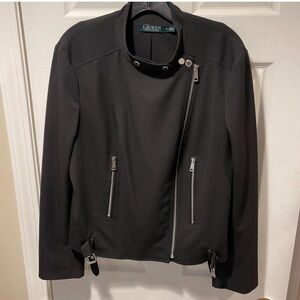 Lauren black biker jacket